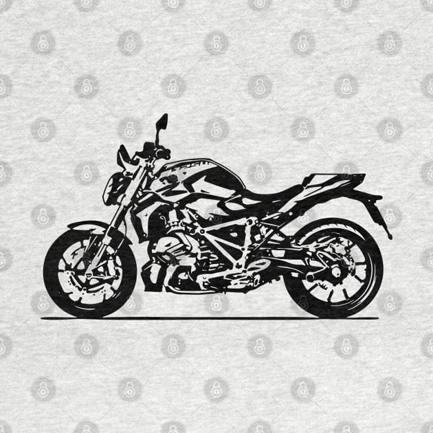 R1250R Bike Sketch Art by DemangDesign